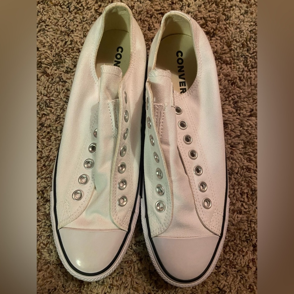 White Low Top Converse